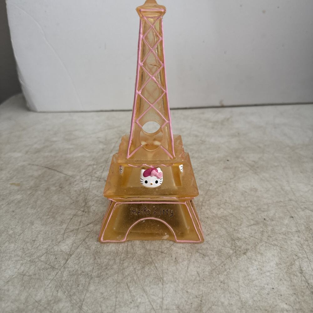 7" Hello Kitty Bonjour Paris Eiffel Tower Pink Toothbrush Holder Bathroom
